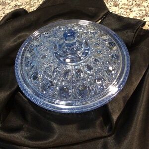 Blue Depression Glass Dish